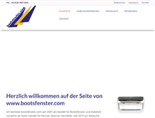 Tablet Screenshot of bootsfenster.com
